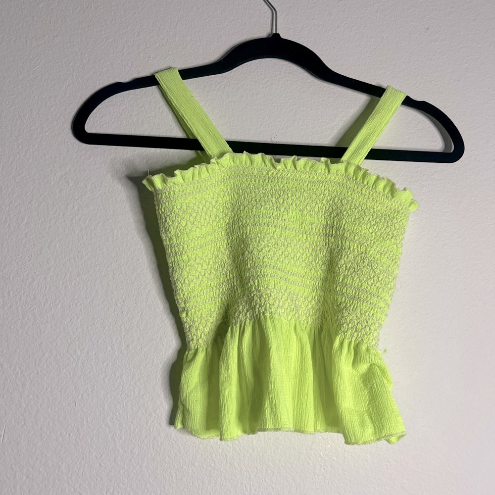 Ruffled Tank Top.